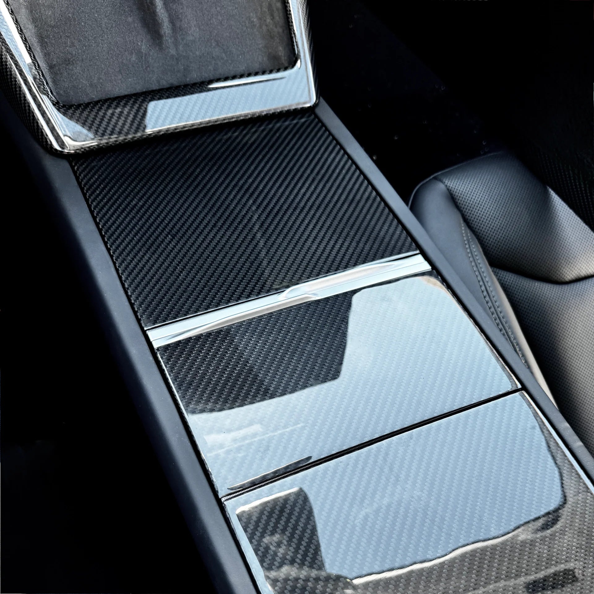 2024+ | Model 3 Full Interior Carbon Fiber Kit Bundles (20 Pieces) - Real Dry Molded Carbon Fiber