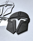 Model 3 & Y Mandalorian T Logo Overlay Emblem Badge - Front Hood