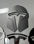 Model 3 & Y Mandalorian T Logo Overlay Emblem Badge - Front Hood