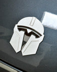 Model 3 & Y Mandalorian T Logo Overlay Emblem Badge - Front Hood