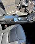 2024+ | Model 3 Center Console Side Panel Overlays (2 Pieces) - Real Dry Molded Carbon Fiber