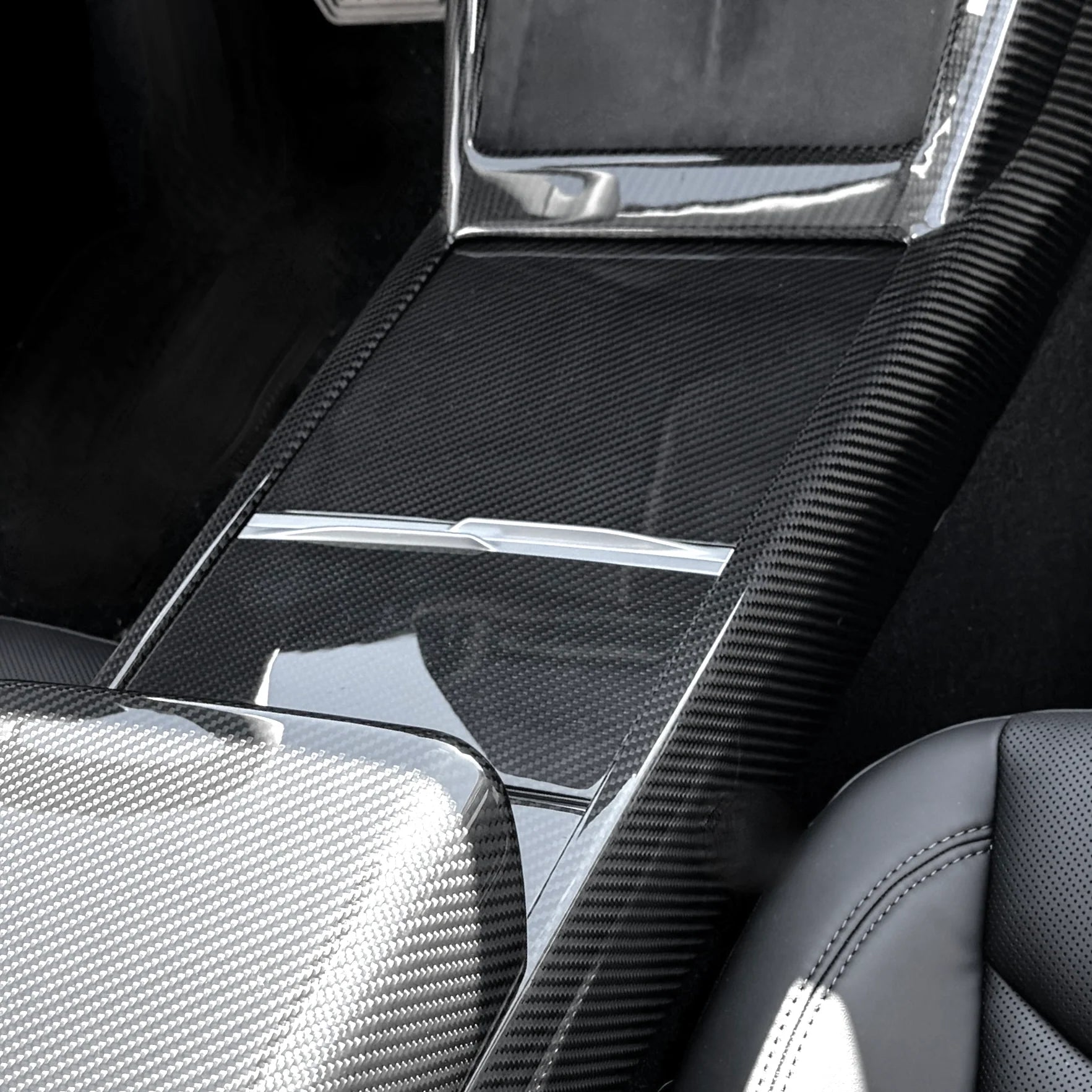 2024+ | Model 3 Full Interior Carbon Fiber Kit Bundles (20 Pieces) - Real Dry Molded Carbon Fiber