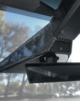 Cybertruck Rearview Mirror Delete & Full Overlay Gen. 2 - Real Dry Molded Carbon Fiber