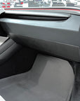 2024+ | Model 3 Glovebox Overlay "Plain Weave" - Real Dry Molded Carbon Fiber