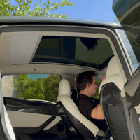  EZUNSTUCK Glass Sunroof Sunshade for Tesla Model Y, Shading and  Heat Insulation, Retractable Rolling Storage : Automotive