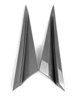 Cybertruck Exterior Front Corner Window Overlay - Real Dry Molded Carbon Fiber (1 Pair)