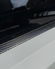 Cybertruck Window Trim Overlays (Glossy Finish) - Real Dry Molded Carbon fiber