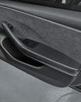 2024+ | Model 3 Front & Rear Door Armrest Overlays (4 Pieces) - Real Dry Molded Carbon Fiber