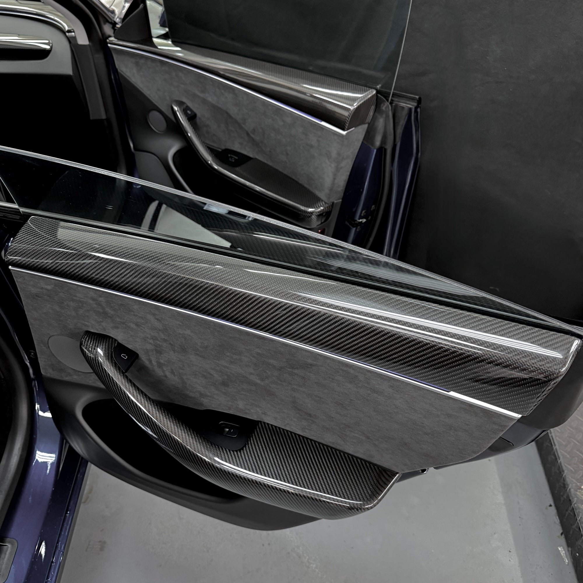 2024+ | Model 3 Full Interior Carbon Fiber Kit Bundles (20 Pieces) - Real Dry Molded Carbon Fiber