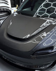 2024+ | Model 3 Highland Serpent Hood - Dual Layer with Xpel Clear Bra- Real Molded Carbon Fiber