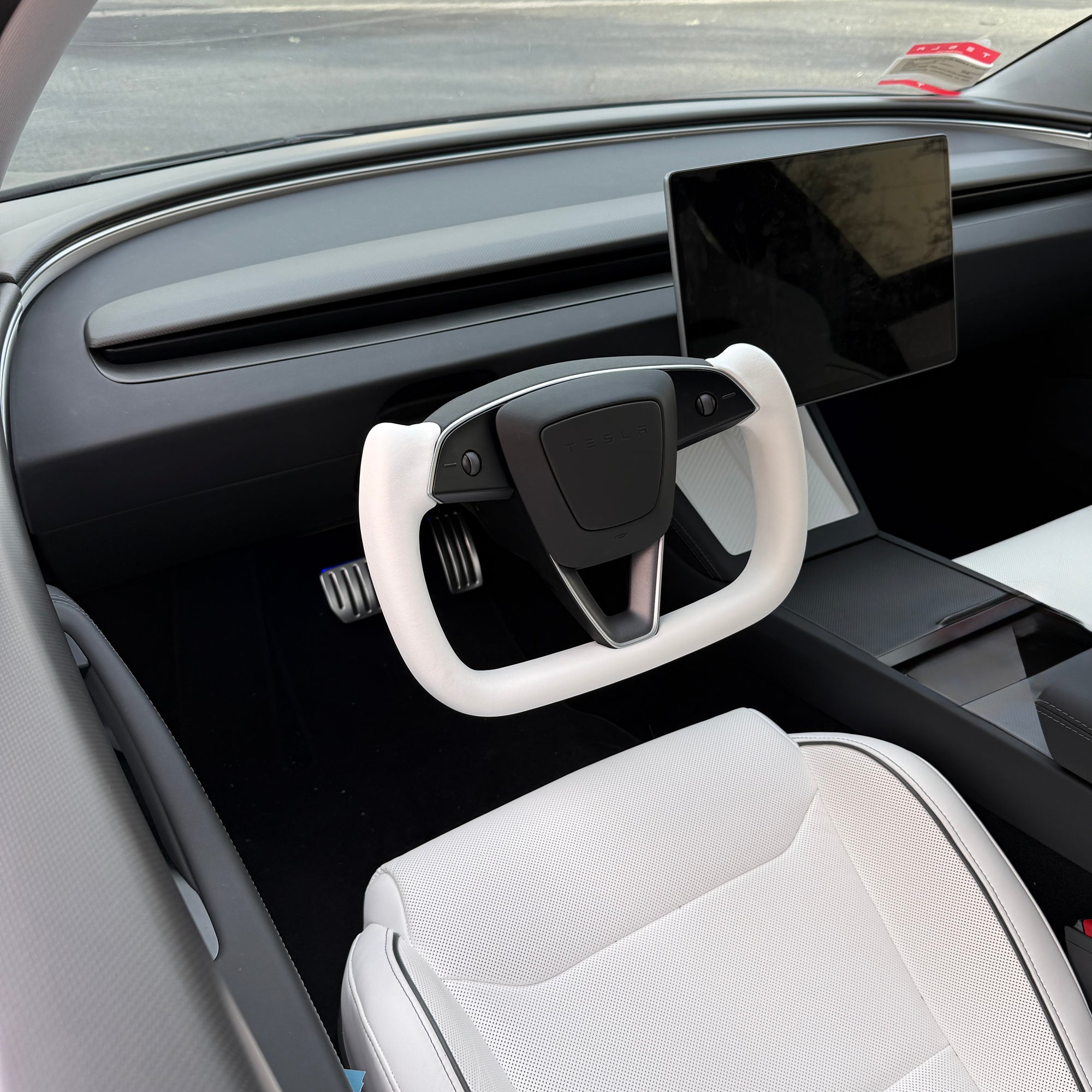 2024+ | Model 3 Highland Refreshed Heated Yoke Steering Wheel Upgrade  - Color / Finish Options