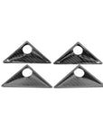 Cybertruck Front Fender Camera Applique Overlays (1 Pair) - Real Molded Carbon Fiber