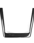 2024+ | Model 3 Charging Pad Frame Overlay - Real Dry Molded Carbon Fiber