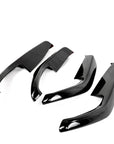 2024+ | Model 3 Front & Rear Door Armrest Overlays (4 Pieces) - Real Dry Molded Carbon Fiber