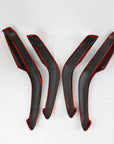 2024+ | Model 3 Front & Rear Door Armrest Overlays (4 Pieces) - Real Dry Molded Carbon Fiber