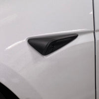 2023+ | Model 3XY Top Half Cover Turn Signal Overlays - Hardware 4.0 (1 Pair) - Real Dry Molded Carbon Fiber