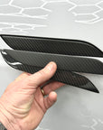 Model S Door Handle Overlay - (Set of 4) Real Dry Molded Carbon Fiber