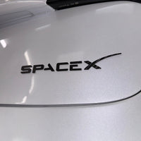 SpaceX tailgate Emblem - Real Molded Carbon Fiber