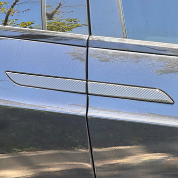 Model X Door Handle Overlay - Real Dry Molded Carbon Fiber (Set of 4)