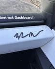 Elon Signature Emblem - Real Molded Carbon Fiber