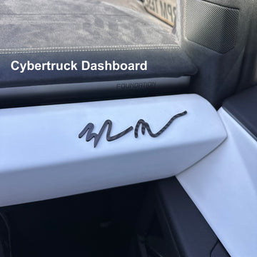 Elon Signature Emblem - Real Carbon Molded Fiber
