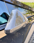 Cybertruck Side View Mirror Cap Overlays - Real Dry Molded Carbon Fiber