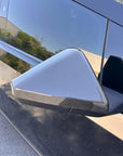 Cybertruck Side View Mirror Cap Overlays - Real Dry Molded Carbon Fiber