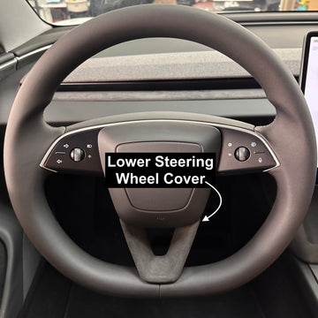2024+ | Model 3 Alcantara Lower Steering Wheel Accent - Imported from Italy