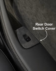 2024+ | Model 3 Alcantara Window & Door Switch Cover (6 Pieces) - Imported from Italy