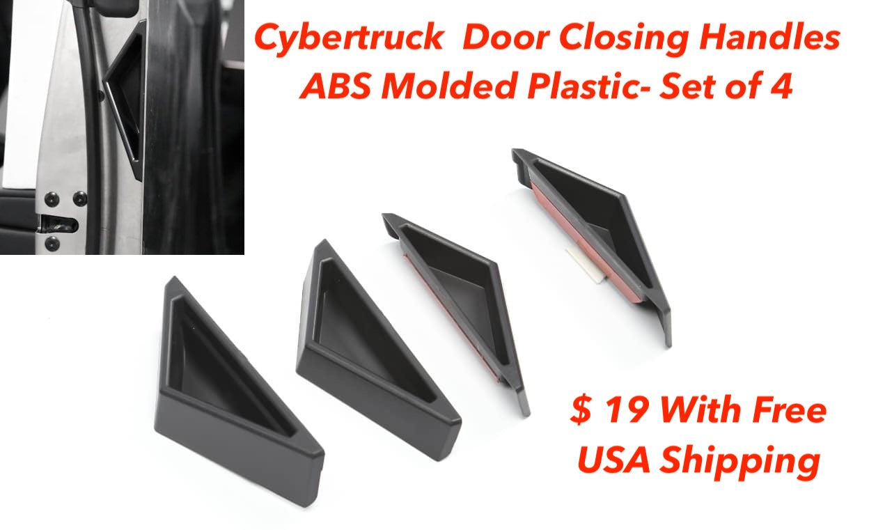 Cybertruck Inside Door Handles - Molded ABS Plastic (Set of 4) Free USA Shipping