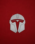 Model 3 & Y Mandalorian T Logo Overlay Emblem Badge - Front Hood