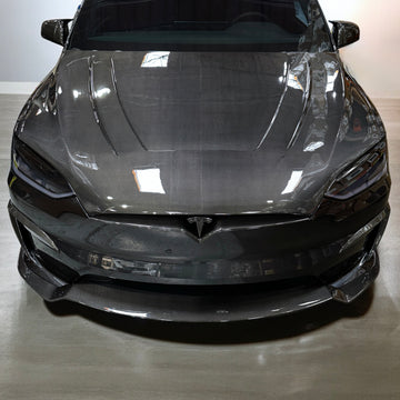 Model X Viento Robot Hood - Dual Layer with Xpel Clear Bra- Dry Molded Carbon Fiber