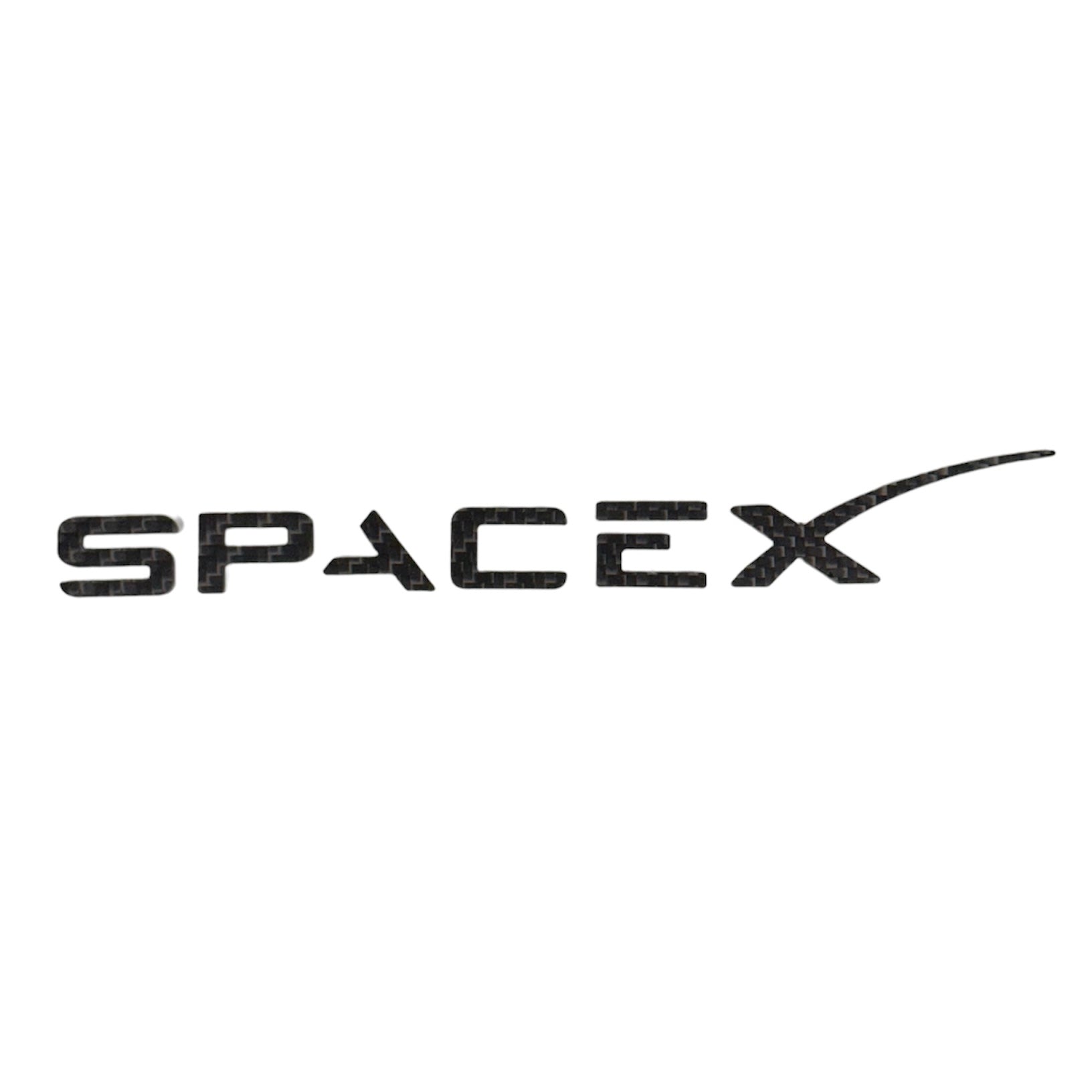 SpaceX tailgate Emblem - Real Molded Carbon Fiber – RPM TESLA ...