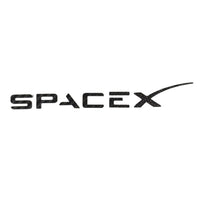 SpaceX tailgate Emblem - Real Molded Carbon Fiber