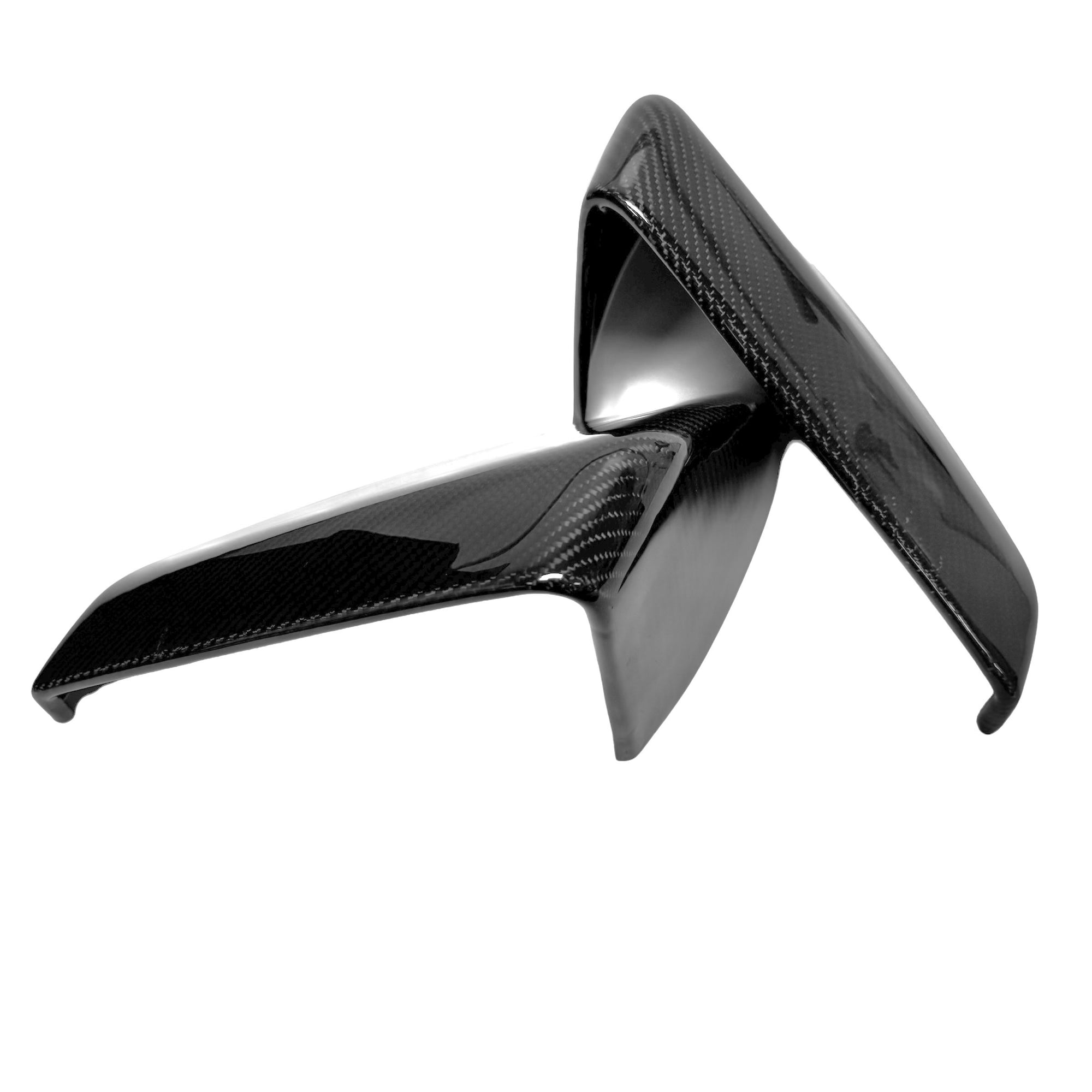 Cybertruck Side View Mirror Cap Overlays - Real Dry Molded Carbon Fiber