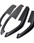 2024+ | Model 3 Front & Rear Lower Door Armrest Overlays (4 Pieces) "Plain Weave" - Real Dry Molded Carbon Fiber