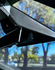 Cybertruck Rearview Mirror Delete & Full Overlay Gen. 2 - Real Dry Molded Carbon Fiber