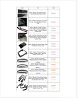 2024+ | Model 3 Full Interior Carbon Fiber Kit Bundles (20 Pieces) - Real Dry Molded Carbon Fiber