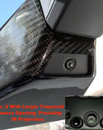 Cybertruck Rearview Mirror Delete & Full Overlay Gen. 2 - Real Dry Molded Carbon Fiber