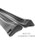 2020+ | Model Y Colossal Side Skirt Overlays - Real Dry Molded Carbon Fiber