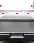 Cybertruck Rear Bumper Protection - Stainless Steel Look