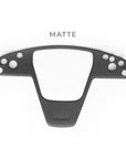 2021-2023 | Model S & X Steering Wheel Bezel Overlay - Real Molded Carbon Fiber