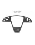 2021-2023 | Model S & X Steering Wheel Bezel Overlay - Real Molded Carbon Fiber