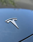 Model Y Replacement TESLA T Logo Emblems for Hood & Trunk (1 Pair, 4 Pieces)