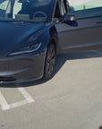 2024+ | Model 3 Front & Rear Upper Door Panel Overlays (4 Pieces) - Real Dry Molded Carbon Fiber