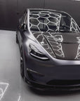 Model Y Viento Formula One Hood - Dual Layer with Xpel Clear Bra- Real Molded Carbon Fiber