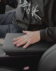 2024+ | Model 3 Armrest Overlay - Real Dry Molded Carbon Fiber