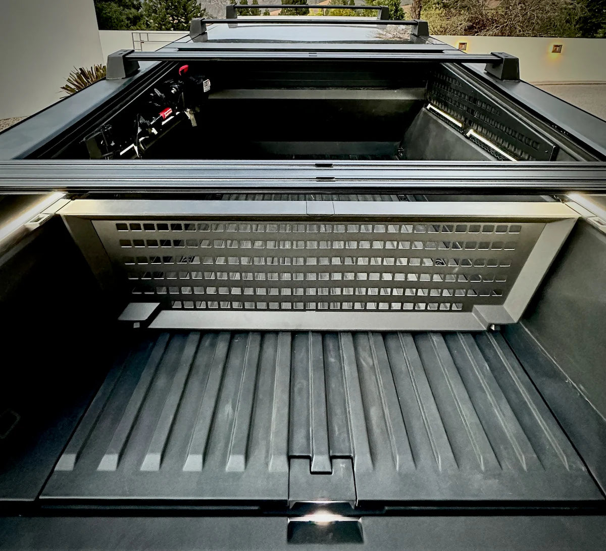 Cybertruck Bed Trunk Vault Cargo Divider