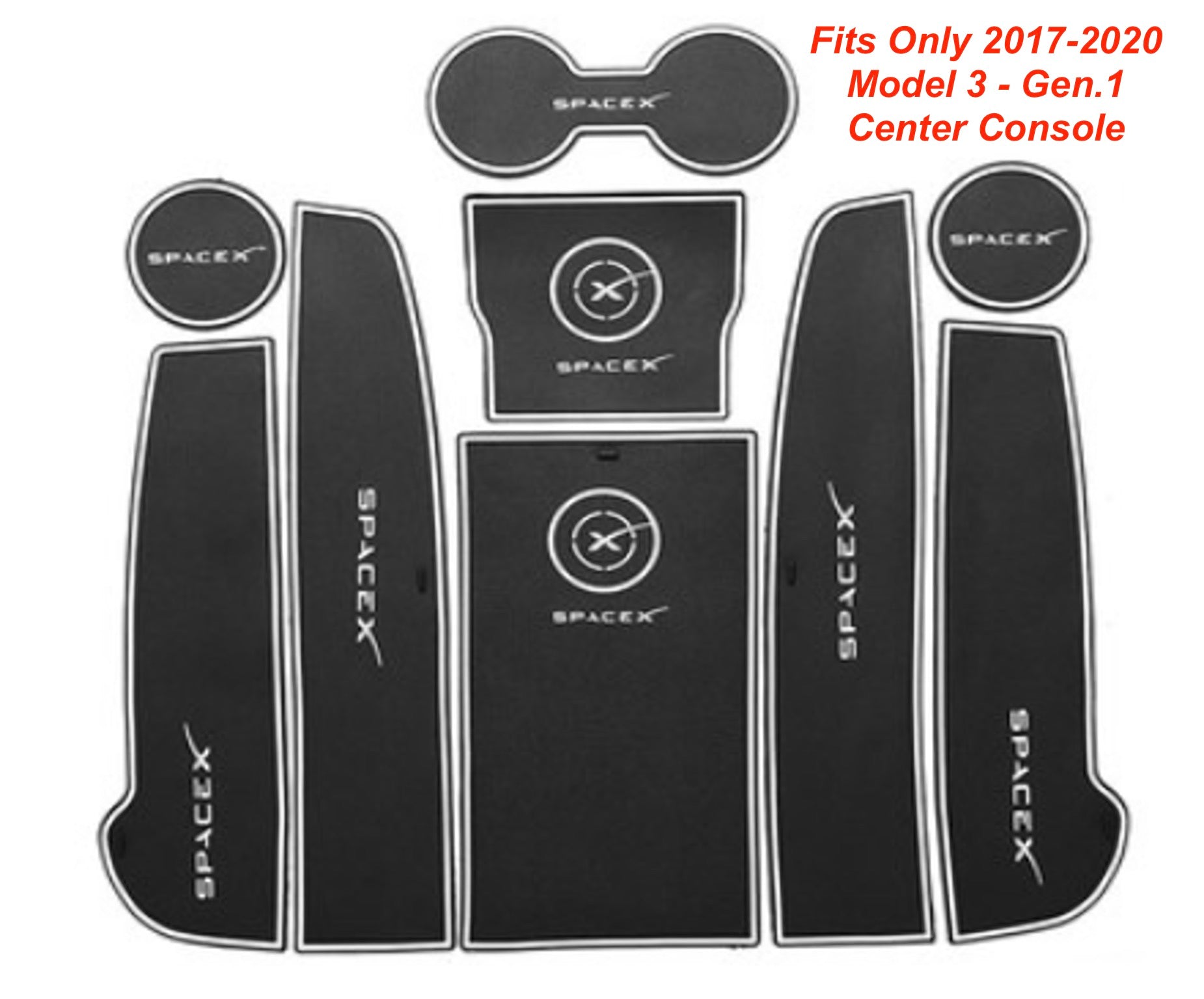 Model S3XY* SPACE X Center Console &amp; Cup Holder Liner Kit - $15 with 40% OFF