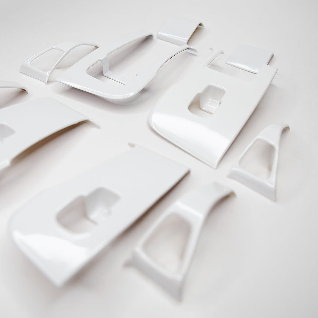 Model 3 &amp; Y Window &amp; Door Switch Plastic Covers (10 Pieces) - White Variety*